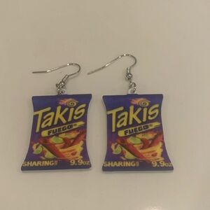 Super cute TAKIS  earrings!! For the Cheeto lover in your life!